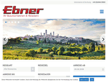Tablet Screenshot of ebner.ag